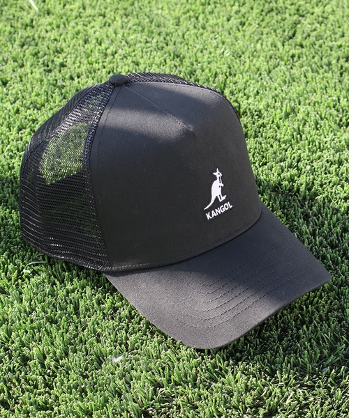 KANGOL（カンゴール）の「【KANGOL/カンゴール】トラッカーメッシュ ロゴキャップ（キャップ・メンズ・ブラック×ホワイト/ベージュ/ブラック・FREE）」の5枚目の写真