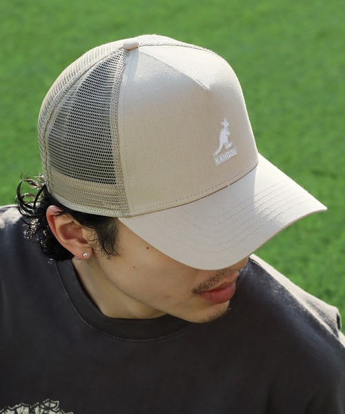 KANGOL（カンゴール）の「【KANGOL/カンゴール】トラッカーメッシュ ロゴキャップ（キャップ・メンズ・ブラック×ホワイト/ベージュ/ブラック・FREE）」の20枚目の写真