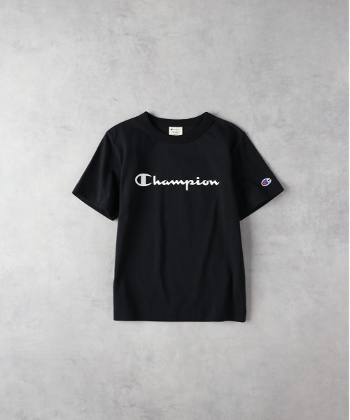 Champion（チャンピオン）の「【Champion】スクリプトロゴ半袖Ｔシャツ（Tシャツ/カットソー・キッズ・ホワイト/ブルー/ブラック・140/150/160/130）」の3枚目の写真