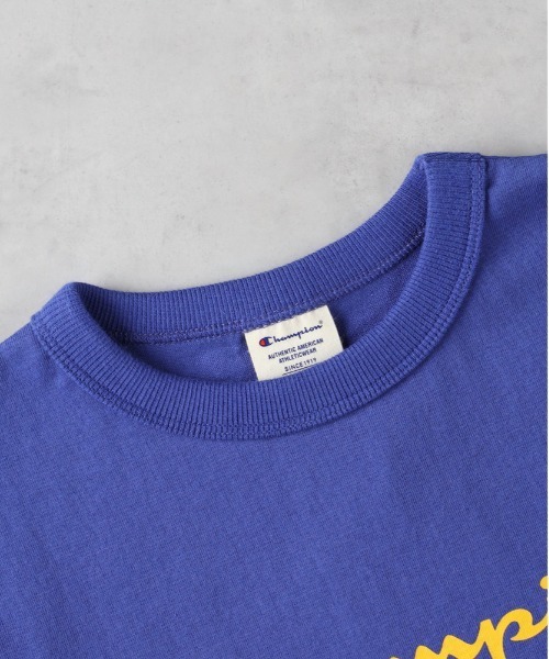 Champion（チャンピオン）の「【Champion】スクリプトロゴ半袖Ｔシャツ（Tシャツ/カットソー・キッズ・ホワイト/ブルー/ブラック・140/150/160/130）」の6枚目の写真