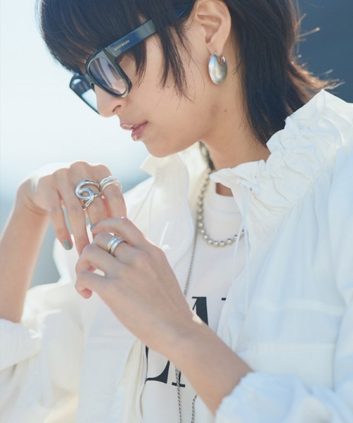 RASW（ラス）の「[RASW]ジオメトリックモチーフリング（リング・レディース・シルバー/ゴールド・FREE）」の5枚目の写真