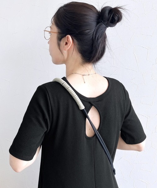 reca（レカ）の「【ZOZO限定】カップ付きセミフレアワンピース（ワンピース・レディース・ベージュ系その他/チャコールグレー/ブラック・FREE）」の16枚目の写真