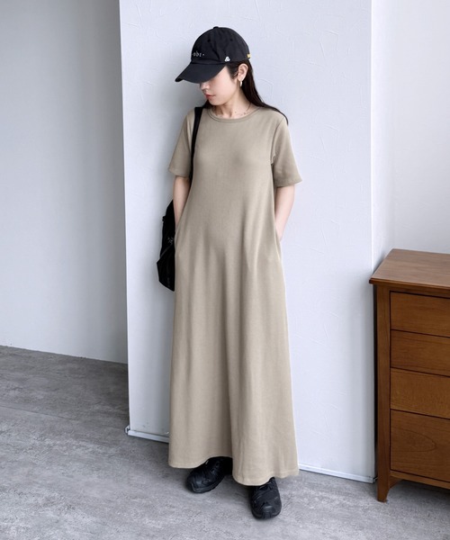 reca（レカ）の「【ZOZO限定】カップ付きセミフレアワンピース（ワンピース・レディース・ベージュ系その他/チャコールグレー/ブラック・FREE）」の22枚目の写真