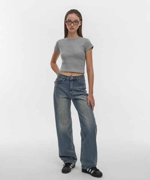 パンツ [B-DENIM] WASHING WIDE 039 セール】[B-DENIM] WASHING WIDE 039（デニムパンツ）｜BLACKUP