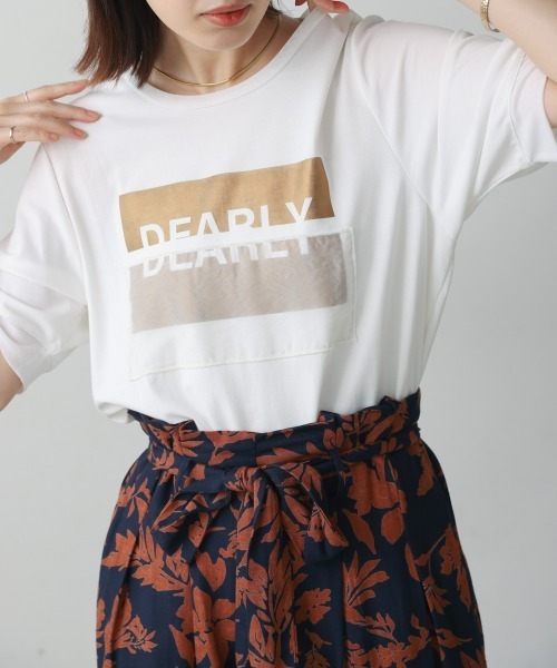 Bou Jeloud（ブージュルード）の「箔BOXロゴTEE（Tシャツ/カットソー・レディース・オフホワイト/ブラック・FREE）」の7枚目の写真