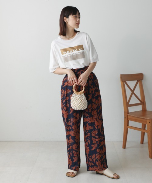 Bou Jeloud（ブージュルード）の「箔BOXロゴTEE（Tシャツ/カットソー・レディース・オフホワイト/ブラック・FREE）」の8枚目の写真