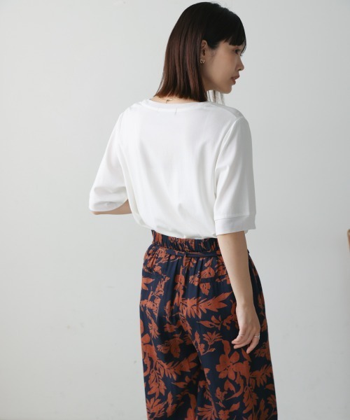 Bou Jeloud（ブージュルード）の「箔BOXロゴTEE（Tシャツ/カットソー・レディース・オフホワイト/ブラック・FREE）」の12枚目の写真