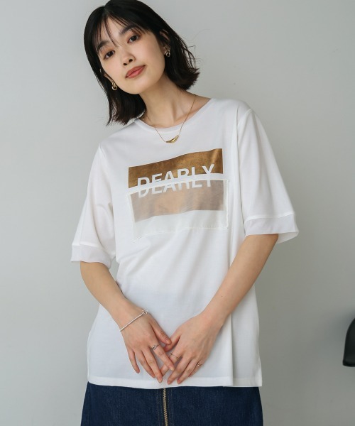 Bou Jeloud（ブージュルード）の「箔BOXロゴTEE（Tシャツ/カットソー・レディース・オフホワイト/ブラック・FREE）」の14枚目の写真