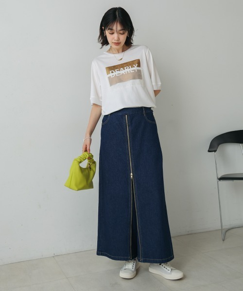 Bou Jeloud（ブージュルード）の「箔BOXロゴTEE（Tシャツ/カットソー・レディース・オフホワイト/ブラック・FREE）」の15枚目の写真