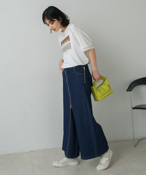 Bou Jeloud（ブージュルード）の「箔BOXロゴTEE（Tシャツ/カットソー・レディース・オフホワイト/ブラック・FREE）」の17枚目の写真