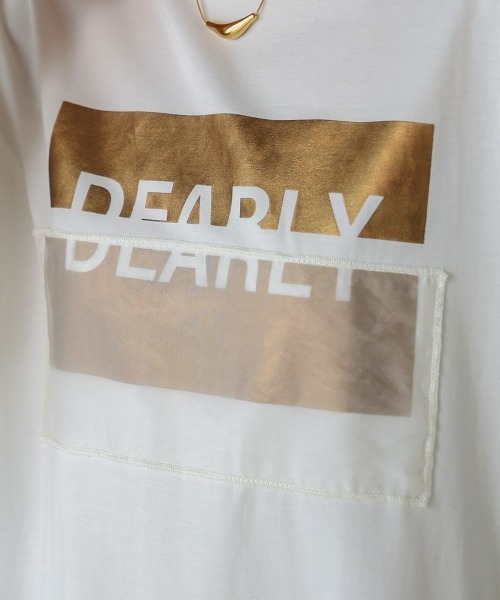 Bou Jeloud（ブージュルード）の「箔BOXロゴTEE（Tシャツ/カットソー・レディース・オフホワイト/ブラック・FREE）」の22枚目の写真