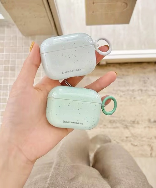 ammy.（エイミードット）の「【 ammy. / エイミードット 】 キーホルダー付き エアポッズ ケース AirPods / AirPodsPro（ヘッドフォン/イヤホン・レディース・ピンク/ミント/アクア/アイボリー・A/C/B）」の7枚目の写真