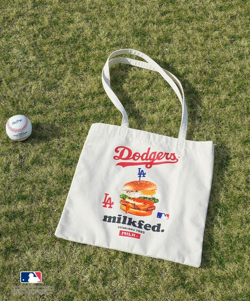MLB(メジャーリーグベースボール)の「MILKFED. × MLB TOTE(トートバッグ・レディース・ホワイト/ブラウン/ピンク/ライトブルー・ONE SIZE)」の12枚目の写真