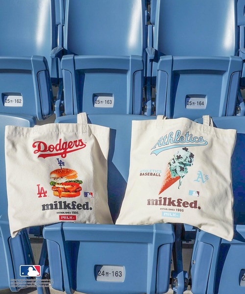 MLB(メジャーリーグベースボール)の「MILKFED. × MLB TOTE(トートバッグ・レディース・ホワイト/ブラウン/ピンク/ライトブルー・ONE SIZE)」の20枚目の写真