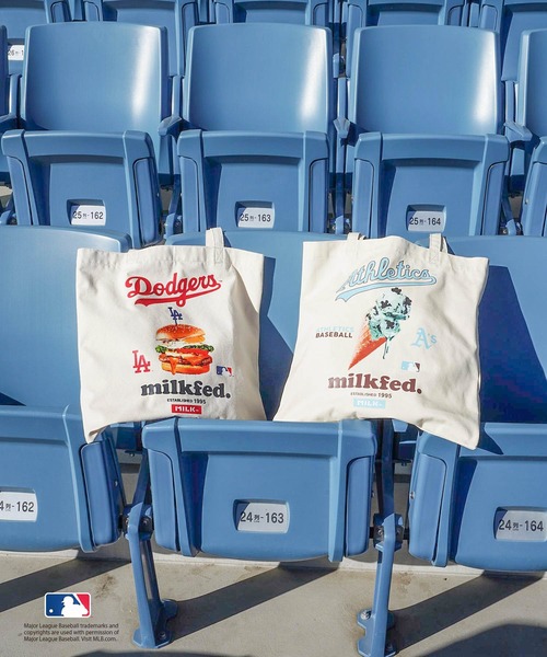 MLB(メジャーリーグベースボール)の「MILKFED. × MLB TOTE(トートバッグ・レディース・ホワイト/ブラウン/ピンク/ライトブルー・ONE SIZE)」の22枚目の写真