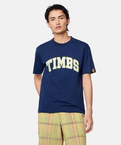Timberland(ティンバーランド)の「Timberland TOKYO DESIGN COLLECTIVE TIMBS SS TEE(ティンバーランド TDC TIMBS ショートスリーブティー)(Tシャツ/カットソー・メンズ・ネイビー系/ホワイト系・SMALL/MEDIUM/LARGE/X-LARGE)」の1枚目の写真