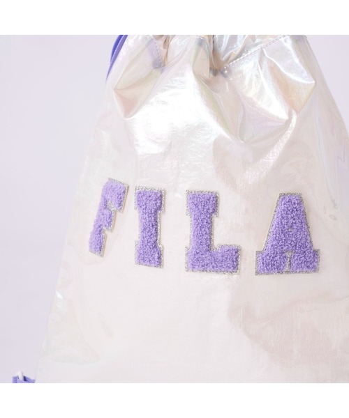 FILA(フィラ)の「FILA フィラ ナップザック 開閉簡単 ブランド ロゴ オーロラ スポーツバッグ プールバッグ 巾着バッグ(バックパック/リュック・キッズ・サックスブルー/ピンク/ホワイト/イエロー・FREE)」の22枚目の写真