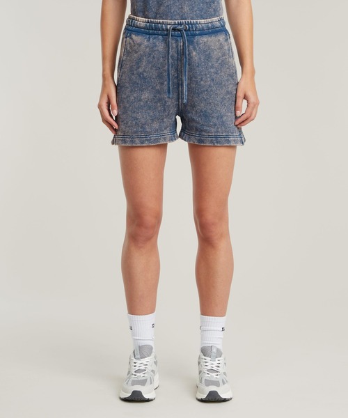 G-STAR(ジースター)の「OVERDYED SWEAT SHORTS/ヴィンテージライクオーバーダイスウェットショートパンツ(その他パンツ・レディース・グレー系その他/ブルー系その他・SMALL/X-SMALL/MEDIUM)」の2枚目の写真