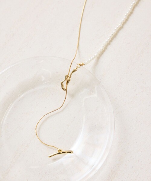 ROPE' PICNIC(ロペピクニック)の「パール×チェーンラリエットネックレス(ネックレス・レディース・ゴールド/シルバー・FREE)」の1枚目の写真