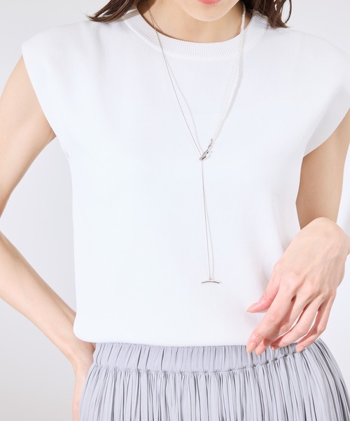 ROPE' PICNIC(ロペピクニック)の「パール×チェーンラリエットネックレス(ネックレス・レディース・ゴールド/シルバー・FREE)」の9枚目の写真