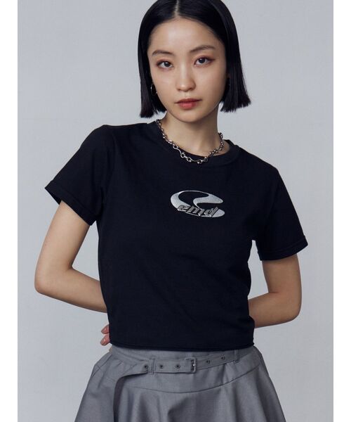 EMODA（エモダ）の「メタルアートTシャツ（Tシャツ/カットソー・レディース・ブラック/ホワイト/グレー・FREE）」の10枚目の写真