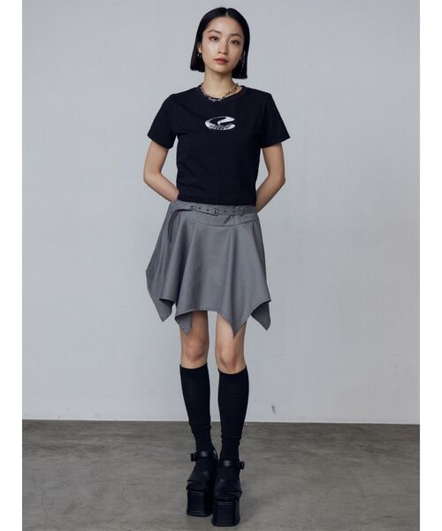 EMODA（エモダ）の「メタルアートTシャツ（Tシャツ/カットソー・レディース・ブラック/ホワイト/グレー・FREE）」の12枚目の写真