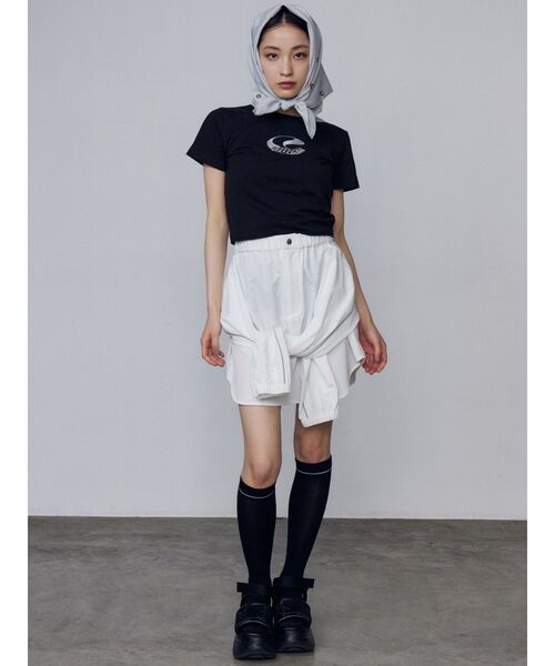 EMODA（エモダ）の「メタルアートTシャツ（Tシャツ/カットソー・レディース・ブラック/ホワイト/グレー・FREE）」の18枚目の写真