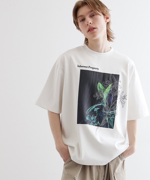 セール】フラワープリントTシャツ（Tシャツ/カットソー）｜tk