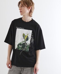 tk.TAKEO KIKUCHI | フラワープリントTシャツ(Tシャツ/カットソー)
