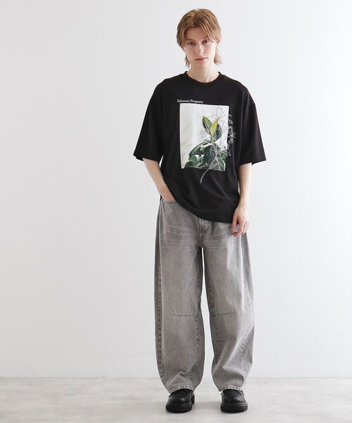 tk.TAKEO KIKUCHI（ティーケータケオキクチ）の「フラワープリントTシャツ（Tシャツ/カットソー・メンズ・ライトグリーン/ホワイト/ブラック・01/03/02）」の22枚目の写真