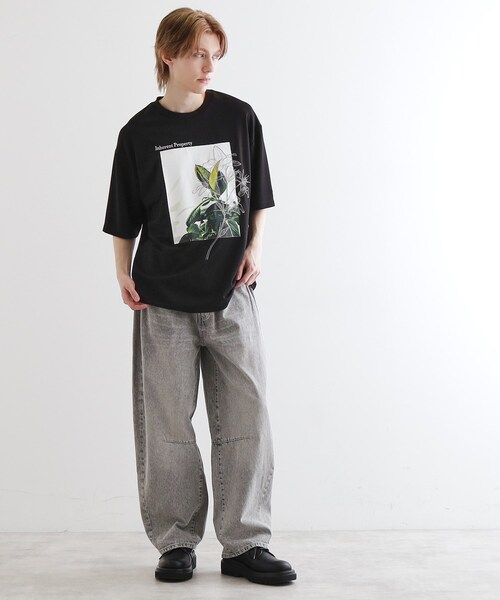 tk.TAKEO KIKUCHI（ティーケータケオキクチ）の「フラワープリントTシャツ（Tシャツ/カットソー・メンズ・ライトグリーン/ホワイト/ブラック・01/03/02）」の21枚目の写真