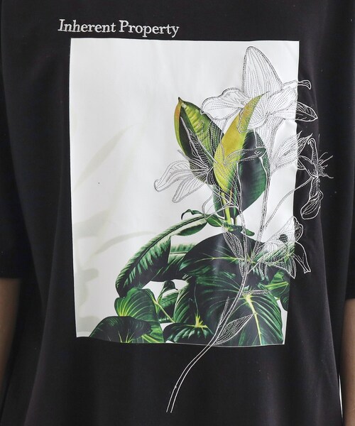 tk.TAKEO KIKUCHI（ティーケータケオキクチ）の「フラワープリントTシャツ（Tシャツ/カットソー・メンズ・ライトグリーン/ホワイト/ブラック・01/03/02）」の20枚目の写真