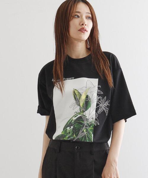 tk.TAKEO KIKUCHI（ティーケータケオキクチ）の「フラワープリントTシャツ（Tシャツ/カットソー・メンズ・ライトグリーン/ホワイト/ブラック・01/03/02）」の18枚目の写真