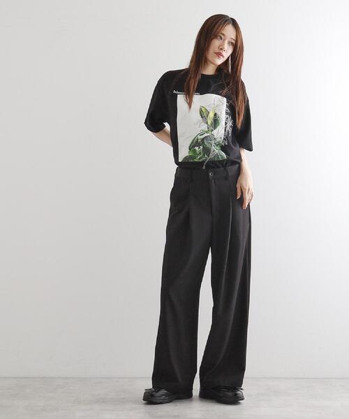 tk.TAKEO KIKUCHI（ティーケータケオキクチ）の「フラワープリントTシャツ（Tシャツ/カットソー・メンズ・ライトグリーン/ホワイト/ブラック・01/03/02）」の17枚目の写真