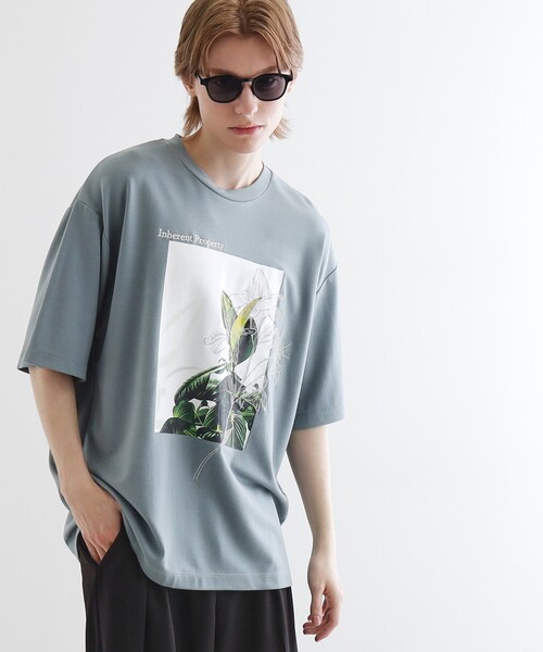 tk.TAKEO KIKUCHI（ティーケータケオキクチ）の「フラワープリントTシャツ（Tシャツ/カットソー・メンズ・ライトグリーン/ホワイト/ブラック・01/03/02）」の16枚目の写真