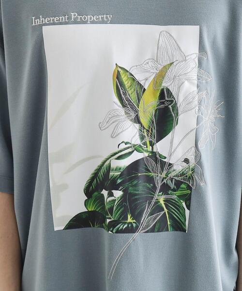 tk.TAKEO KIKUCHI（ティーケータケオキクチ）の「フラワープリントTシャツ（Tシャツ/カットソー・メンズ・ライトグリーン/ホワイト/ブラック・01/03/02）」の13枚目の写真