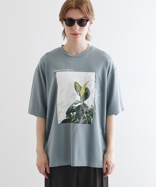 tk.TAKEO KIKUCHI（ティーケータケオキクチ）の「フラワープリントTシャツ（Tシャツ/カットソー・メンズ・ライトグリーン/ホワイト/ブラック・01/03/02）」の9枚目の写真
