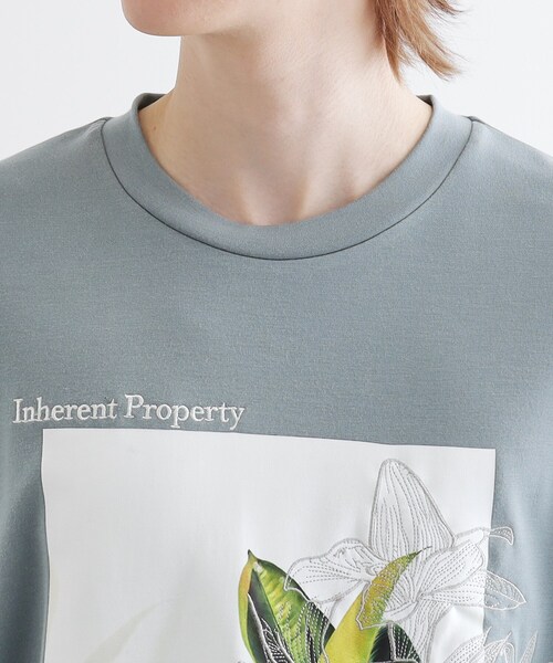 tk.TAKEO KIKUCHI（ティーケータケオキクチ）の「フラワープリントTシャツ（Tシャツ/カットソー・メンズ・ライトグリーン/ホワイト/ブラック・01/03/02）」の6枚目の写真