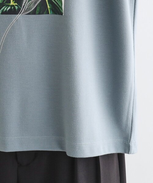 tk.TAKEO KIKUCHI（ティーケータケオキクチ）の「フラワープリントTシャツ（Tシャツ/カットソー・メンズ・ライトグリーン/ホワイト/ブラック・01/03/02）」の4枚目の写真