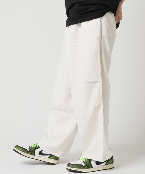 ARCADE（アーケード）の「ワイドシルエット ウエストゴム 裾ドローコード パラシュートパンツ NEOSARTIC（チノパンツ・メンズ・ブラック/カーキ/チャコールグレー/アイボリー・L/LL/M）」の2枚目の写真
