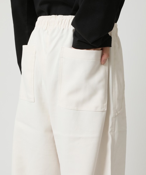 ARCADE（アーケード）の「ワイドシルエット ウエストゴム 裾ドローコード パラシュートパンツ NEOSARTIC（チノパンツ・メンズ・ブラック/カーキ/チャコールグレー/アイボリー・L/LL/M）」の20枚目の写真