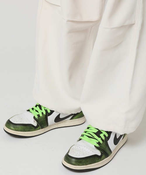 ARCADE（アーケード）の「ワイドシルエット ウエストゴム 裾ドローコード パラシュートパンツ NEOSARTIC（チノパンツ・メンズ・ブラック/カーキ/チャコールグレー/アイボリー・L/LL/M）」の22枚目の写真