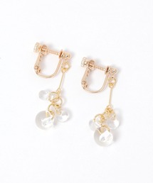 GLOBAL WORK | MADE IN JAPAN/ドロップガラスイヤリング/325829(イヤリング)