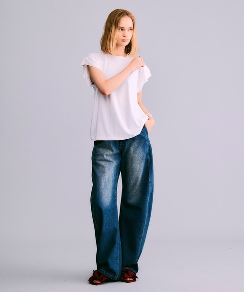 NOISE MAKER（ノイズメーカー）の「ビッグリボンサンダル【MADE IN JAPAN】（サンダル・レディース・ネイビー/イエロー/ボルドー・23.5/24.5）」の19枚目の写真