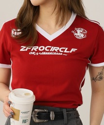 ROOPTOKYO（ループトウキョウ）の「Line Design Soccer T-Shirt/ラインデザイン サッカー半袖Tシャツ（Tシャツ/カットソー）」
