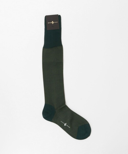 UNITED ARROWS（ユナイテッドアローズ）の「＜SOZZI＞ ピンヘッドカラー ハイソックス（ソックス/靴下・メンズ・ブラック/ダークブラウン/オレンジ/ケリーグリーン/ネイビー・FREE）」の3枚目の写真
