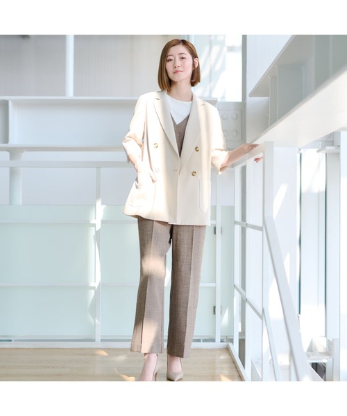 emmi ジャケット　コンビネゾン　セットアップ 時短！コンビネゾン】〈2点セット〉サッとコーデが決まる