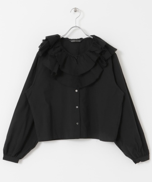 mizuiro ind doublefrill collarsshirts（シャツ/ブラウス