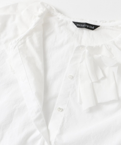 セール】mizuiro ind doublefrill collarsshirts（シャツ