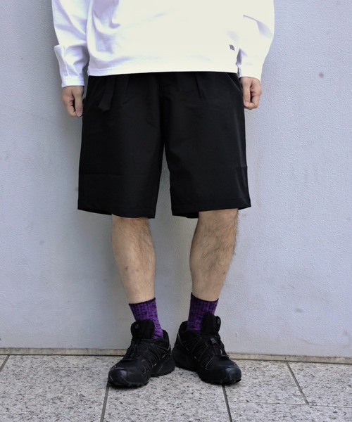 BEAVER（ビーバー）の「B omnivore/ビーオムニボー　RIPSTOP BELT SHPORTS リップストップベルトショーツ（その他パンツ・メンズ・ブラック/その他2・M/L）」の2枚目の写真